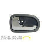 Mazda 323 BJ Astina 98-03 Left Front Rear Interior Chrome & Grey Door Handle Inner NEW