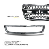 Lower Grill Mould CHROME Fits Holden RG Colorado 2012 - 2016
