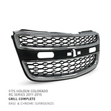 Grill Assembly With CHROME Moulds Fits Holden RG Colorado 2012 - 2016