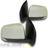 Door Mirrors PAIR Auto Fold With Light fits Isuzu D-Max Ute 12-14