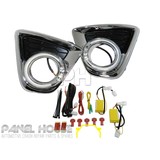 Mazda CX-5 CX5 KE 12-14 Chrome Fog Lamp Replacement LED Halo Bezel Complete SET