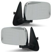 Door Mirrors PAIR Chrome Electric Fits Nissan Patrol GU Wagon 1997 - 2004