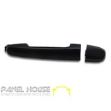 Door Handle LEFT Front Outer Black No KEYHOLE Fits Toyota HILUX Ute 05-11