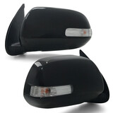 Door Mirror Black With Indicator PAIR Fits Toyota Hilux SR5 2011 - 2014 