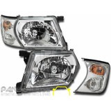 Headlights & Corner Lights PAIR fits Nissan Patrol GU Series 2 Ute 02-07