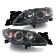 Headlights PAIR Fits Mazda 3 BK Sedan 2003 - 2009