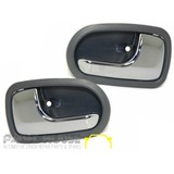Mazda 323 BJ Protege 98-03 Front PAIR L+R Interior Chrome Grey Door Handle Inner NEW