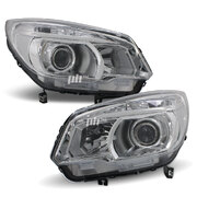 Headlight PAIR Chrome Projector ADR fits Holden Colorado RG LTZ 2012 - 2016