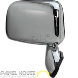Door Mirror RIGHT Chrome Skin Mount with Cap Fits Toyota Hilux 88-97