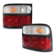 Tail Lights PAIR Red & Clear fits Toyota Coaster BB50 Bus 2002 - 2007
