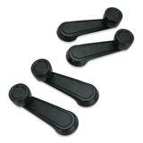 Window Winder Handle x4 SET Black Fits Toyota Hilux & Hiace Models 1983 - 2004