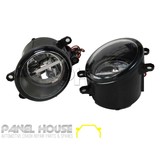 Fog Light PAIR Dual LED Tapered Type With Halo Universal Fit