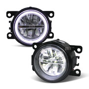 Fog Lights PAIR Twin LED Halo Style fits Ford Falcon FG FG-X XR6 XR8 G6E