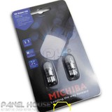 PREMIUM Quality T10 6000K Super Bright White MICHIBA Front Park Light Bulb x 2