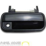 Door Handle RIGHT Outer Black with Keyhole Fits Toyota Hilux 1988-2005 Ute 