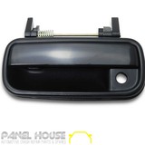 Door Handle LEFT Outer Black with Keyhole Fits Toyota Hilux 1988-2005 Ute