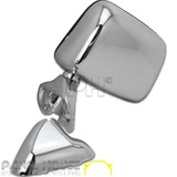Door Mirror LEFT Chrome Skin Mount NEW With Cap Fits Toyota Hilux 01-05