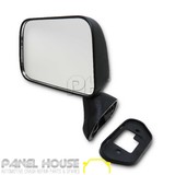 Door Mirror LEFT Black Skin Mount with Cap Fits Toyota Hilux 01-05 2WD 4WD 