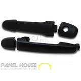 Door Handle PAIR Front Outer Black Fits Toyota HILUX 11-14 Ute 