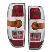 Tail Lights Chrome PAIR fits Mazda BT50 Ute 07/2008 - 2011