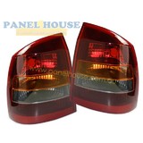 Tail Lights PAIR Tinted Smokey fits Holden Astra TS Convertible 1998-2004 