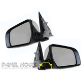 Door Mirrors PAIR Chrome Electric AUTOFOLD fits Ford Ranger PX Ute 11-19