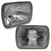 Headlights 7x5 Inch H4 With Park Light fits Mitsubishi Triton ME-MJ Ute 86 - 96