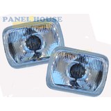 7x5 Headlights H4 Type With Park PAIR Fits Toyota Hiace Van 89-98