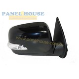 Door Mirror RIGHT Black Electric Crystal Indicator fits Holden Colorado RC Ute 08-12