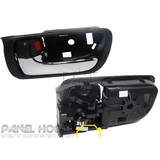 Door Handles PAIR Front Black Chrome Inner Fits Toyota Camry ACV 36 Series
