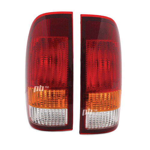 Tail Lights PAIR 3 Colour fits Ford Falcon BA BF XT XR6 XR8 UTE Aftermarket
